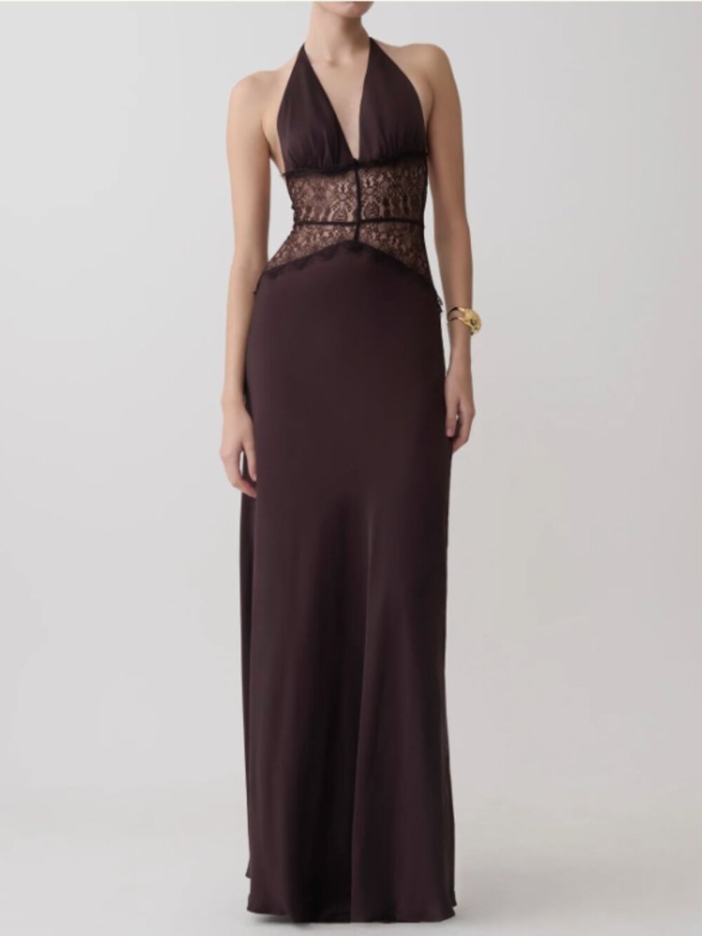Meshki Dinah Dress in Chocolate
